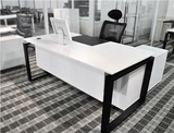 北京办公家具  白色板式老板桌办公桌椅主管桌经理桌简约现代