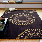 宜家现代简约田园地毯 纯手工腈纶地毯 客厅卧室工程满铺定制地毯