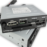 韩国SKY软驱位USB2.0内置读卡器ON/OFF开关补助供电多盘符识别