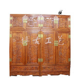 衣柜 实木 雕花 明清仿古 中式 宜家 储物柜 双门 组合 板式 特价