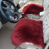 汽车坐垫纯羊毛真皮小三件单垫皮毛一体椅垫冬季无靠背澳皮单片