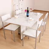 特价桌椅组合小户型餐桌简约储物折叠餐桌可伸缩吃饭桌家用定做