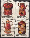 美国信销票1979：民间艺术--陶瓷 4全