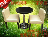 新品新款单桌推荐甜品奶茶店桌椅组合咖啡馆桌椅西餐厅桌椅圆形