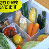 日本进口塑料冰箱分隔储藏筐 收藏盒 厨房蔬果收纳盒 冰箱整理盒