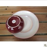外贸陶瓷 出口瓷器餐具套装 英国贵族丹蓓餐盘子 西餐盘红色