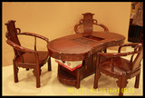 住宅家具休闲茶桌椅组合茶台功夫茶非洲红酸枝茶具实木带电磁炉