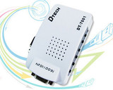 帝特 DT-7001 VGA转AV 电脑信号连接线转电视AV或S端子视频转换器