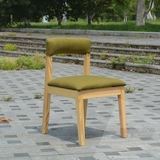 时尚布艺实木椅电脑椅靠背家用凳子咖啡椅西餐椅酒店餐椅可换椅套