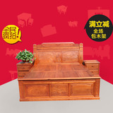红木家具/中式/非洲花梨实木1.8米 双人福源雕花架子床/厂家直销