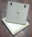 DIY 手工制作木质小相架 方形 白坯 14cm 彩绘相框 超轻粘土材料