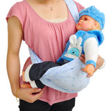 纯棉 斜侧抱袋 横抱式 婴儿背巾传统简易 宝宝单肩背带 抱带 促销