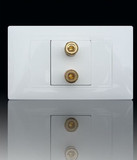 simon西蒙电气开关插座面板118型52系列（小盒）一位音响 正品