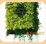 仿真植物墙 商场室内人造绿植墙仿真绿色植物墙草坪墙藤条绢花墙