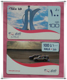 卡塔尔国家电话卡2枚/充值卡/磁卡/已用卡/仅供收藏