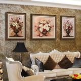 室内壁画高档欧式客厅装饰画抽象画竖版玄关装饰画中式创意画