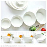 纯白无铅唐山骨瓷陶瓷创意日式韩式方型米饭碗 面碗汤碗饭碗方碗