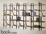 新款宜家特价钢木书架组合书柜储物架置物架货架展示架木架可定做