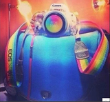 现货EOS彩虹包佳能100D彩虹相机包佳能限量定制版彩虹包原装正品