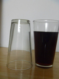 茶水牛奶超大无色透明水杯饮品果汁容量2个圆形玻璃杯啤酒杯