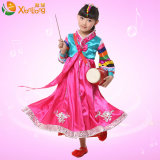 儿童韩服唐装女童韩服舞台演出服服装少数民族韩国娃鼓舞朝鲜族