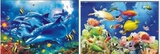 PET高清3D画变图批发 海底世界海豚 三维立体画 室内装饰画 两变