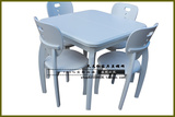 特价餐厅实木餐桌小户型折叠四方伸缩长方形象牙白餐台多功能桌子