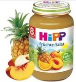 在途 德国Hipp喜宝有机菠萝黄桃鲜橙苹果泥190g 8+维C去火消食