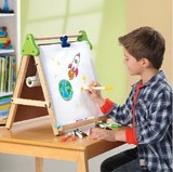 包邮 美国Discovery Kids儿童画板3合一功能画画板带卷纸粉笔板擦