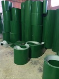 厂家直销供应：PVC绿色轻型平面防静电输送带传送带工业皮带