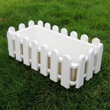 塑料长方形花盆 阳台种菜盆 塑料围栏盆 塑料栅栏盆(大号)/ 花槽