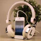 苹果电脑手机耳机头戴式通用单孔笔记本耳麦带麦重低音折叠音乐潮