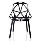几何椅Chair One 餐椅 铸铝餐椅 网结构椅 餐厅金属椅 铝合金椅