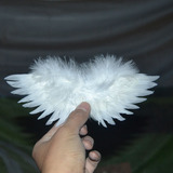 小翅膀白色黑色羽毛天使翅膀百天影楼拍摄道具六一儿童节礼物定做