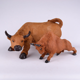 新品创意厂家仿真斗牛摆件家居装饰品工艺品动物模型毛绒玩具定制