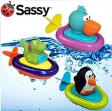 美国品牌动物小船 宝宝洗澡玩具 拉绳发条 婴幼儿戏水/儿童玩水