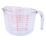 1L透明烘培量杯 厨房工具 带刻度量杯安全钢化玻璃量杯微波炉专用