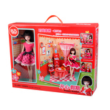 可儿娃娃家具餐厅组合套装礼盒 女孩芭比娃娃儿童玩具洋娃娃3052