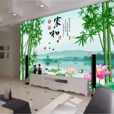 中式大型壁画电视背景墙纸3d影视墙壁纸无缝立体客厅壁布家和富贵