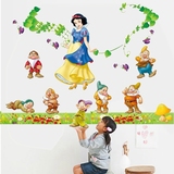 可移除墙贴 卡通儿童房幼儿园墙壁贴纸教室布置装饰贴画白雪公主