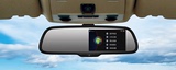 沃可视后视镜测速导航仪 大众汽车专用行车记录仪 仙人指路道镜
