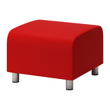 【IKEA/宜家专业代购】克利帕 矮凳  红色 黑色 自然色 凳子