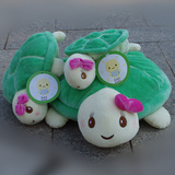 kuma kuma 亲子小乌龟毛绒玩具 海龟公仔抱枕汽车坐垫 儿童节礼物