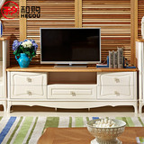 和购家具 地中海电视柜实木质客厅美式地柜卧室小户型电视机柜162