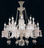 奢华欧式蜡烛水晶吊灯现代简约客厅灯具复式楼餐厅别墅巴卡拉灯饰