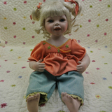 美国现货ashton drake限量收藏古董陶瓷娃娃 小橘子 生日礼物礼品
