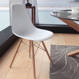 休闲椅实木餐椅现代简约时尚咖啡椅创意Eames伊姆斯书桌阳台椅子