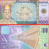 美洲 全新UNC 尤卡坦半岛 2012年 1000元 塑料钞 豹子号A02999