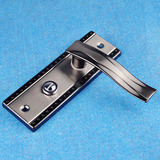 卫生间门锁单锁舌铝合金\塑钢门单舌卫锁不带钥匙浴室锁孔距125mm