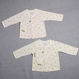 三木比迪正品2014春夏新款婴儿长袖全开内衣儿童纯棉睡衣宝宝上衣